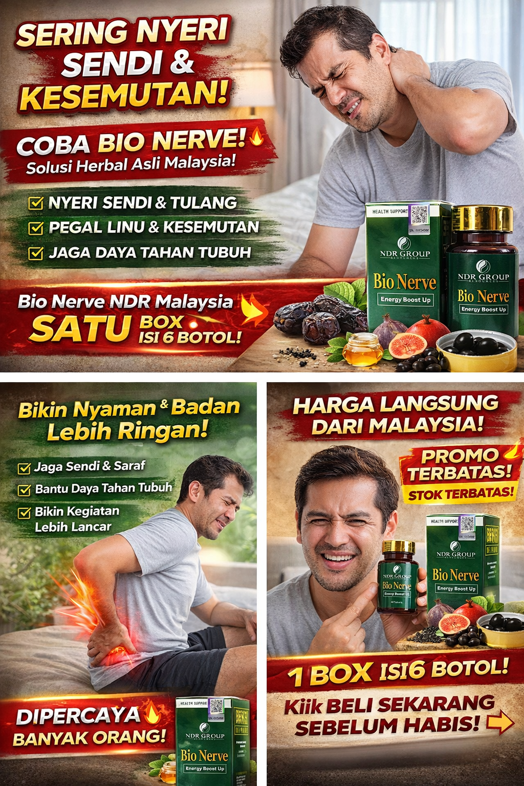 Bio Nerve Energy Boost Up Asli Malaysia