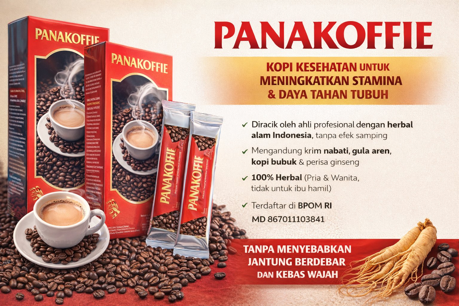 Panakoffie Kopi Herbal Premium CBA - Gambar 2