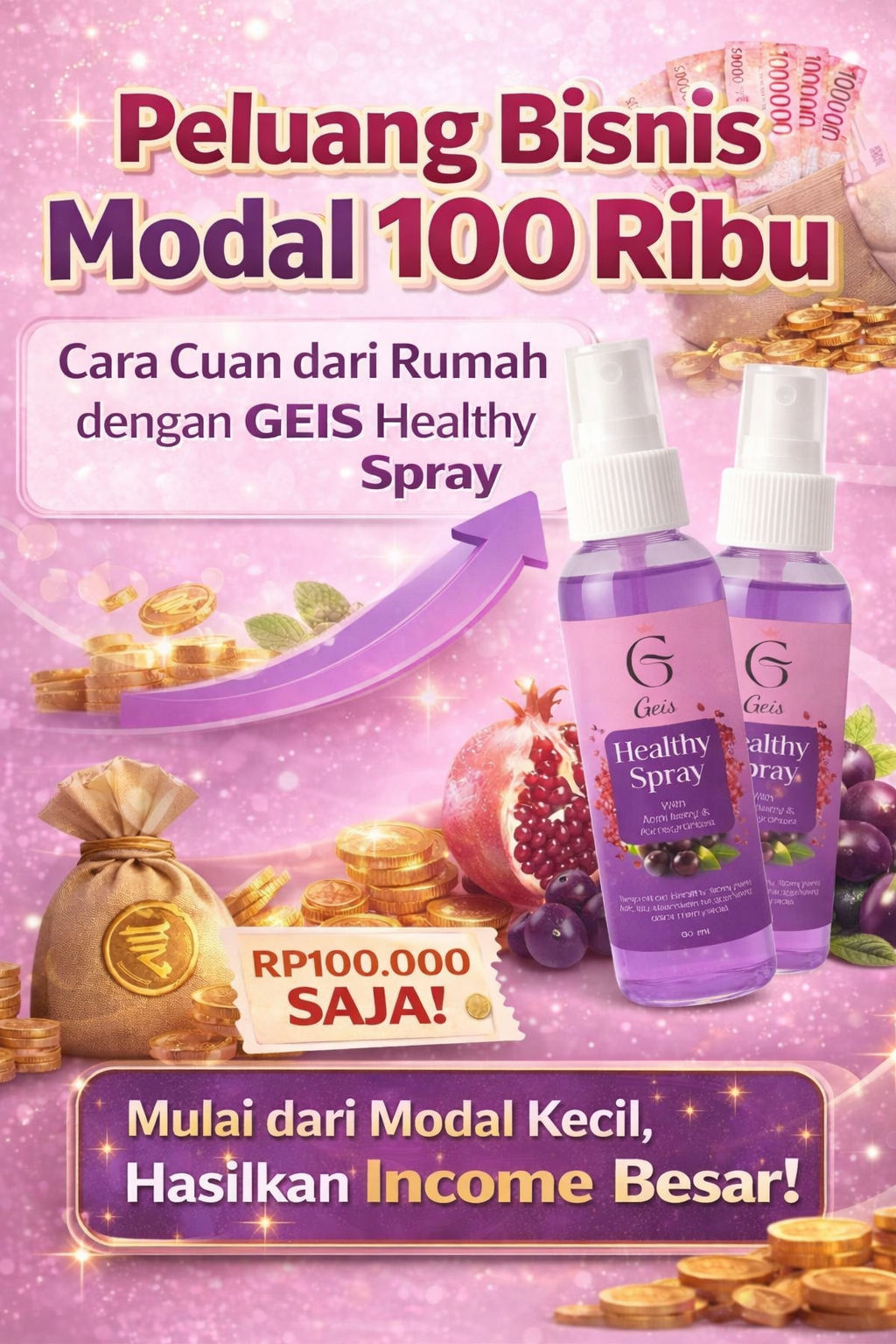 peluang bisnis modal 100 ribu geis healthy spray
