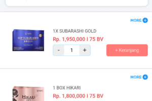Harga Resmi SOP Subarashi & Utsukushhii Gold 2026: Panduan Aman Membeli Produk AFC Life Science