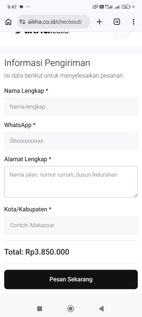 Jual Plugin penyingkat formulir checkout woocommerce