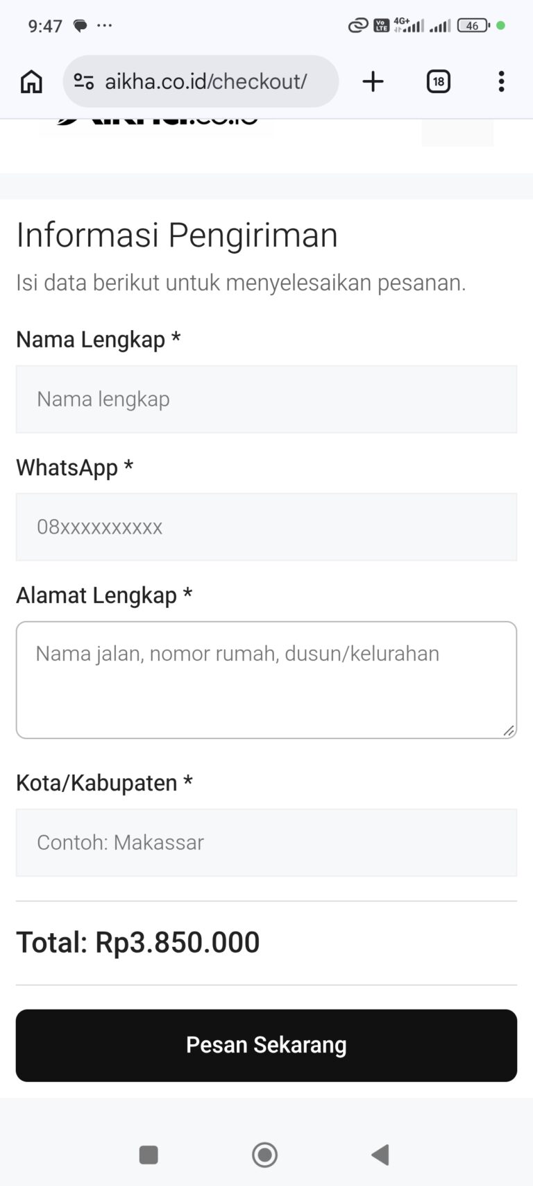 Jual Plugin penyingkat formulir checkout woocommerce